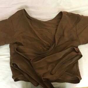 Free Label Isabel Wrap Top, Size S, Color Ginger